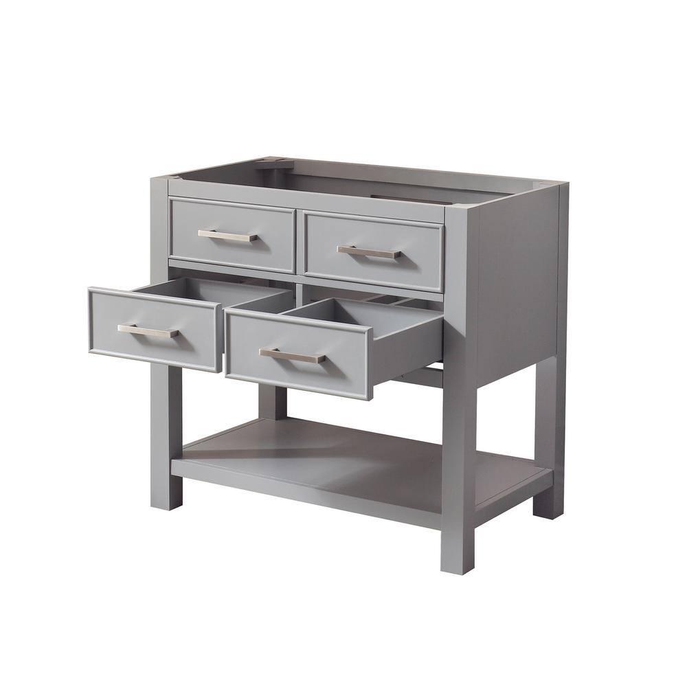 Avanity Brooks-V42 Brooks 42" Single Free Standing Wood Vanity Cabinet Only - Grey
