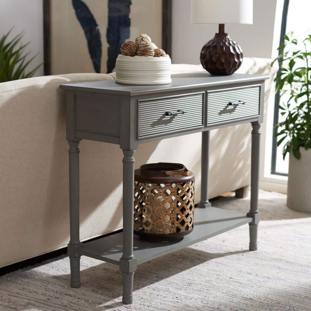 Ryder 2 Drawer Console Table - CNS5719C - Gray - Safavieh