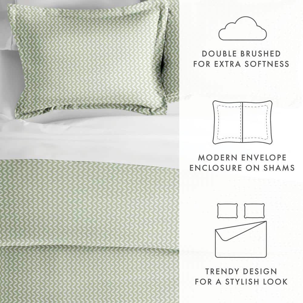 Simply Soft™ Puffed Chevron Pattern Duvet Cover Set