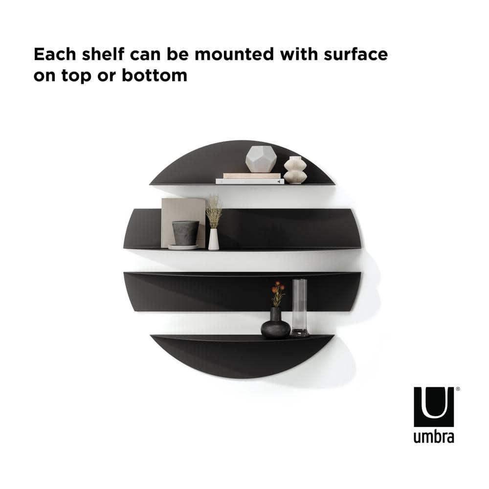 Umbra 4 Piece Circle Metal Floating Shelf
