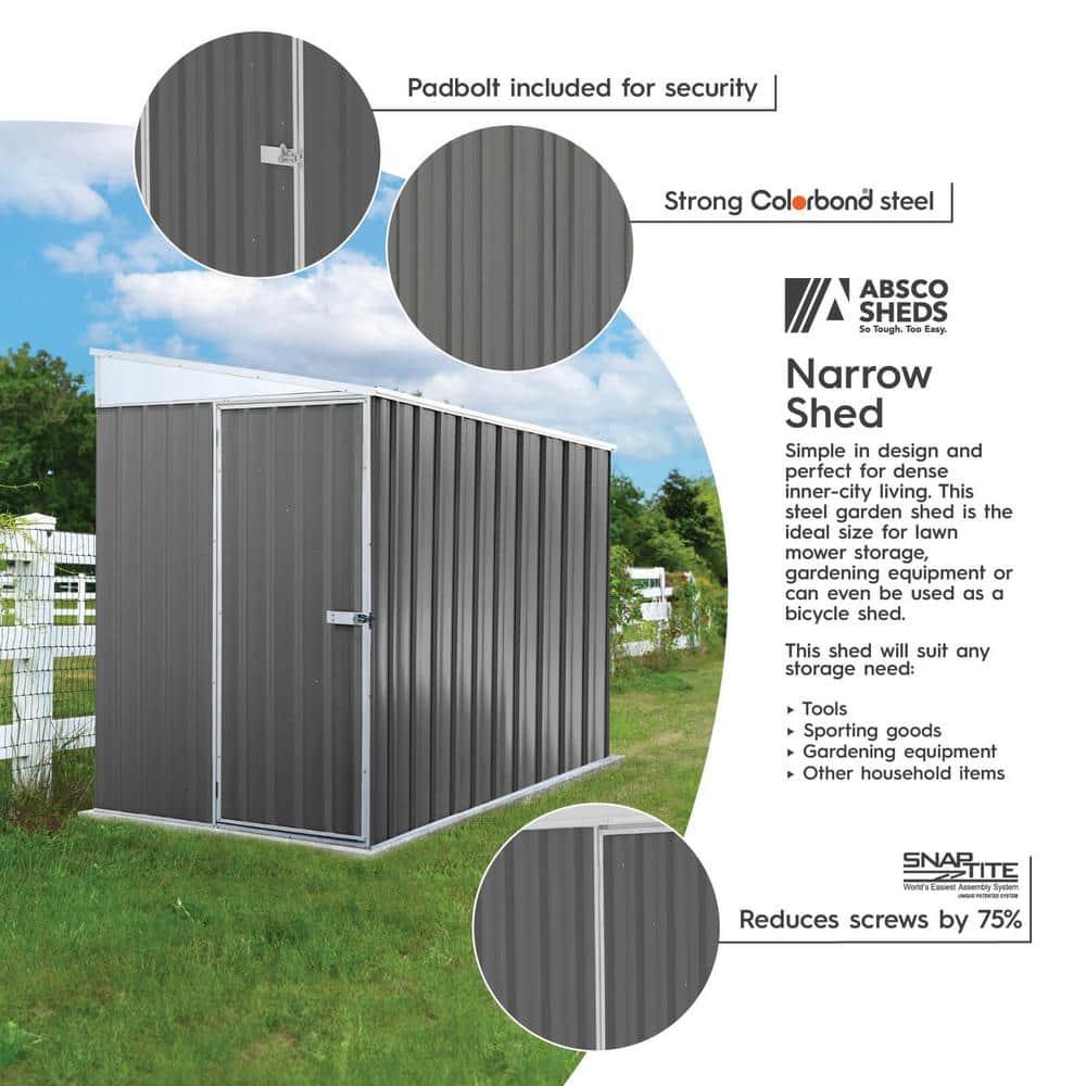 Absco Absco Durango Galvanized Steel Storage Shed