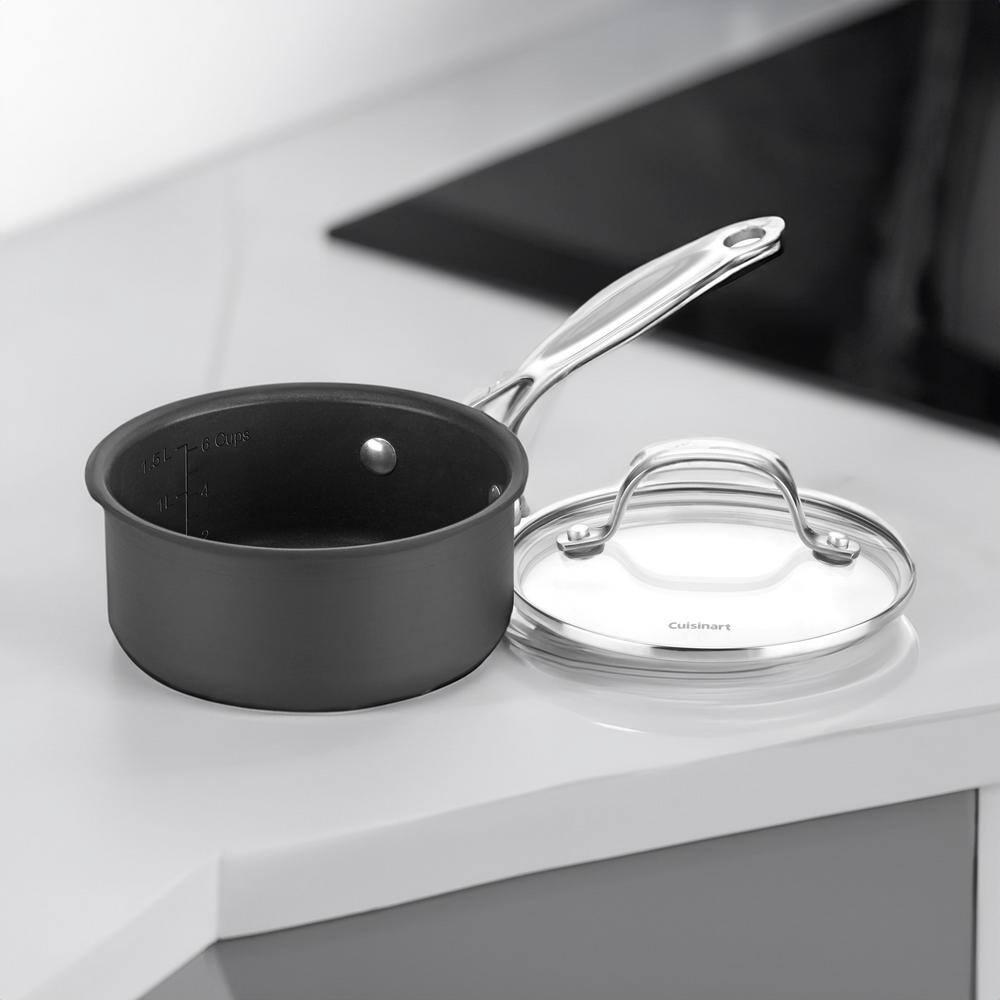 Cuisinart Chef's Classic 2 Quart PURELYCERAMIC™ Non-Stick PFAS-Free Hard Anodized Saucepan, 619C-18