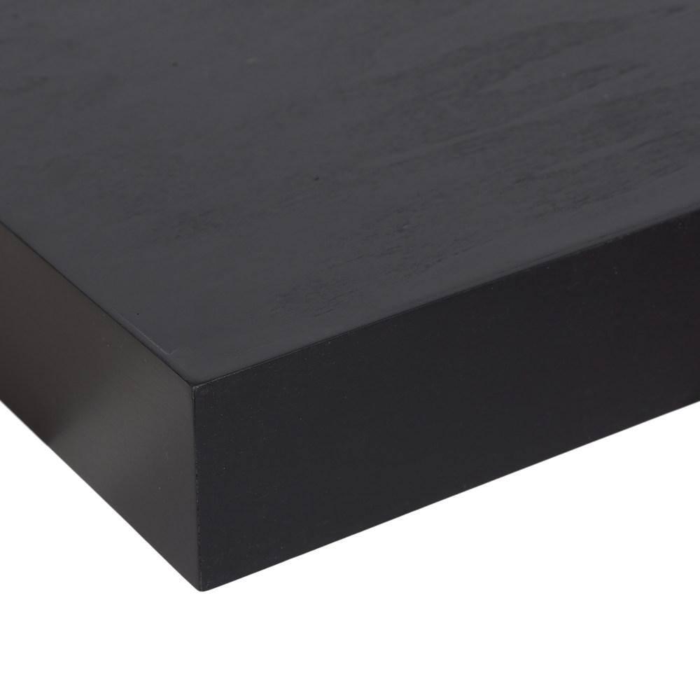 Kate & Laurel All Things Decor 36"x8" Havlock Wood Floating Shelf Black
