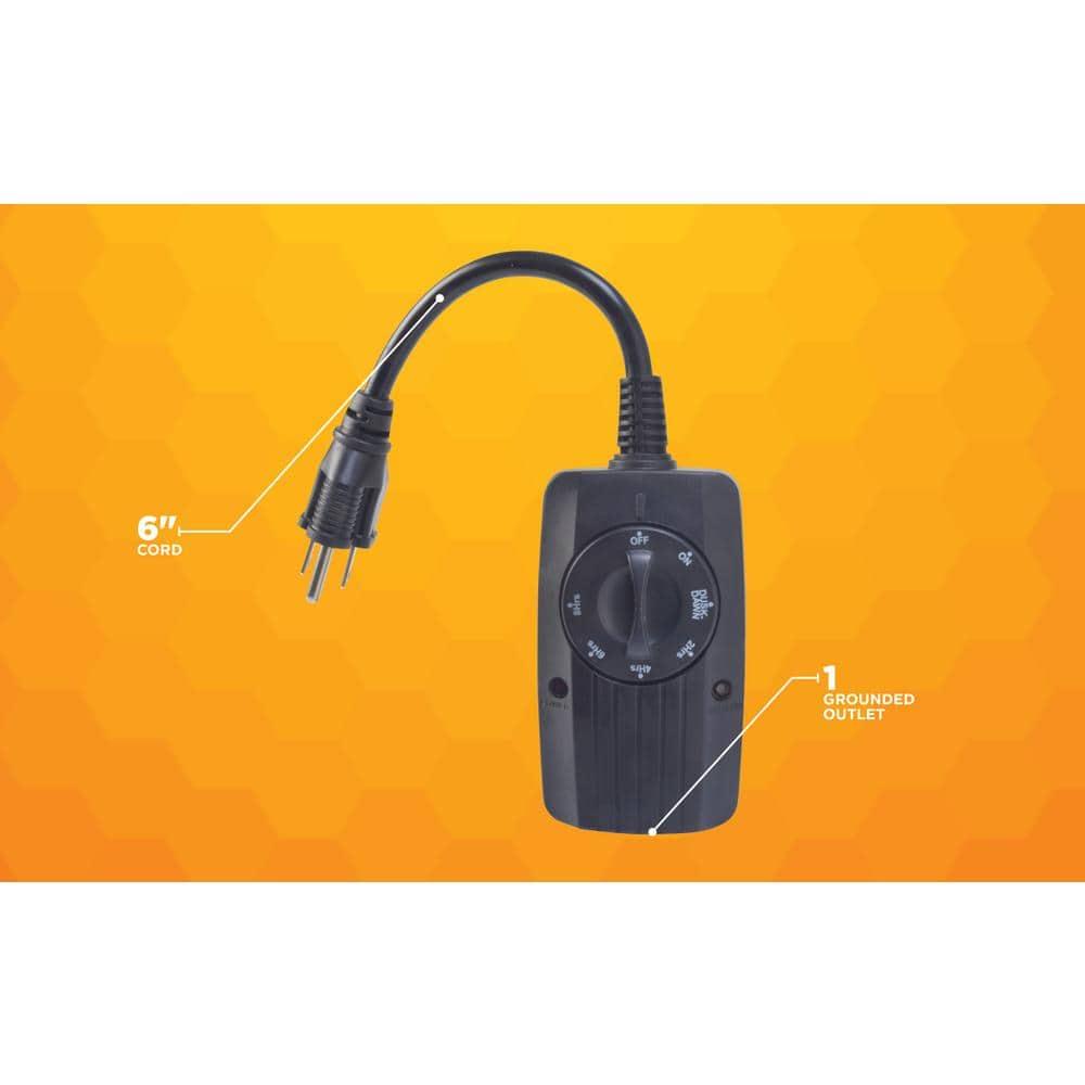 Woods 2001WD Outdoor 24 Hour Dusk until Dawn Outlet w/Photocell Light Sensor