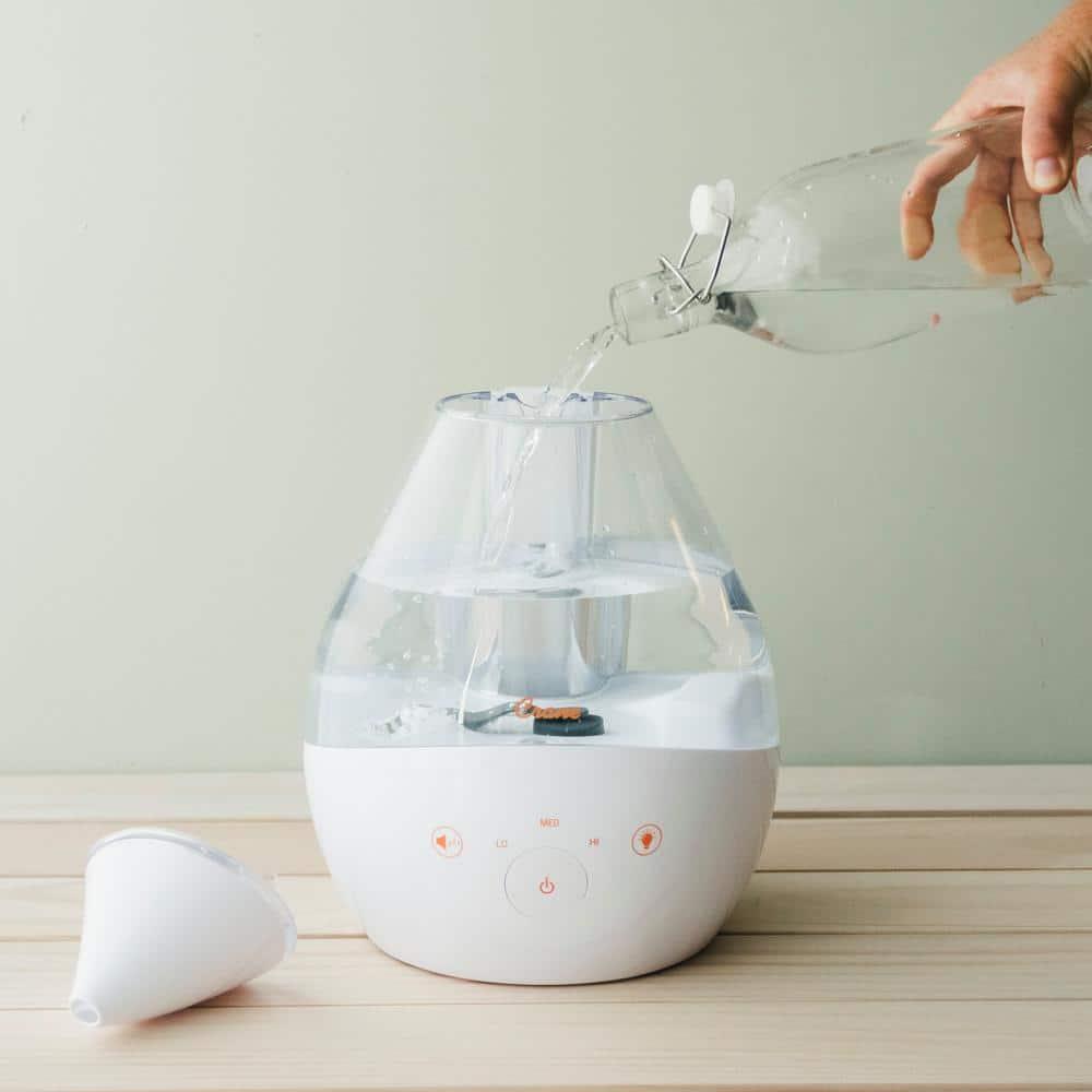 Crane USA Drop 2.0 , 4-in-1 Cool-Mist Humidifier with Aroma Tray & Sound Machine