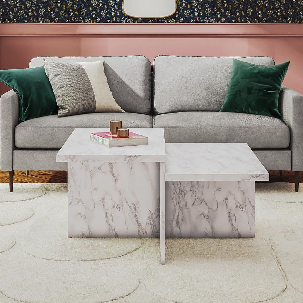 CosmoLiving by Cosmopolitan Brielle Two-Tiered Coffee Table