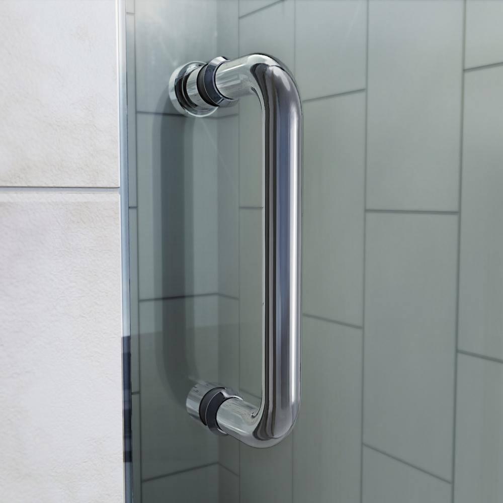 Flex 48" x 74.75" Rectangle Pivot Shower Enclosure with Base Included