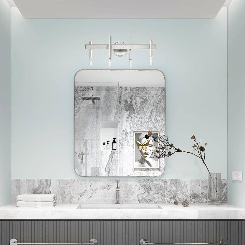 Livex Lighting Denmark 4 - Light Vanity in  Brushed Nickel