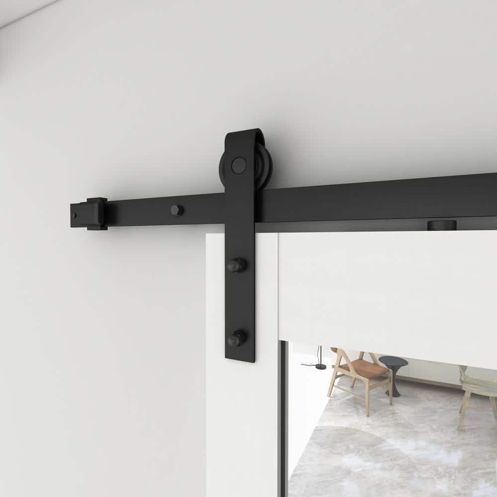 Calhome Sliding Mirror Barn Door with Hardware Kit and Door Handle