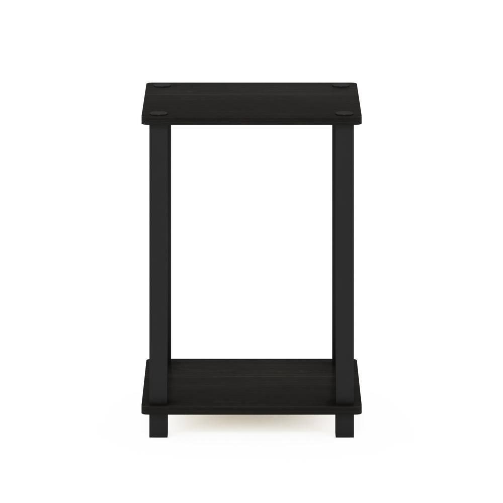 Furinno Simplistic End Table, Small, Espresso/Black