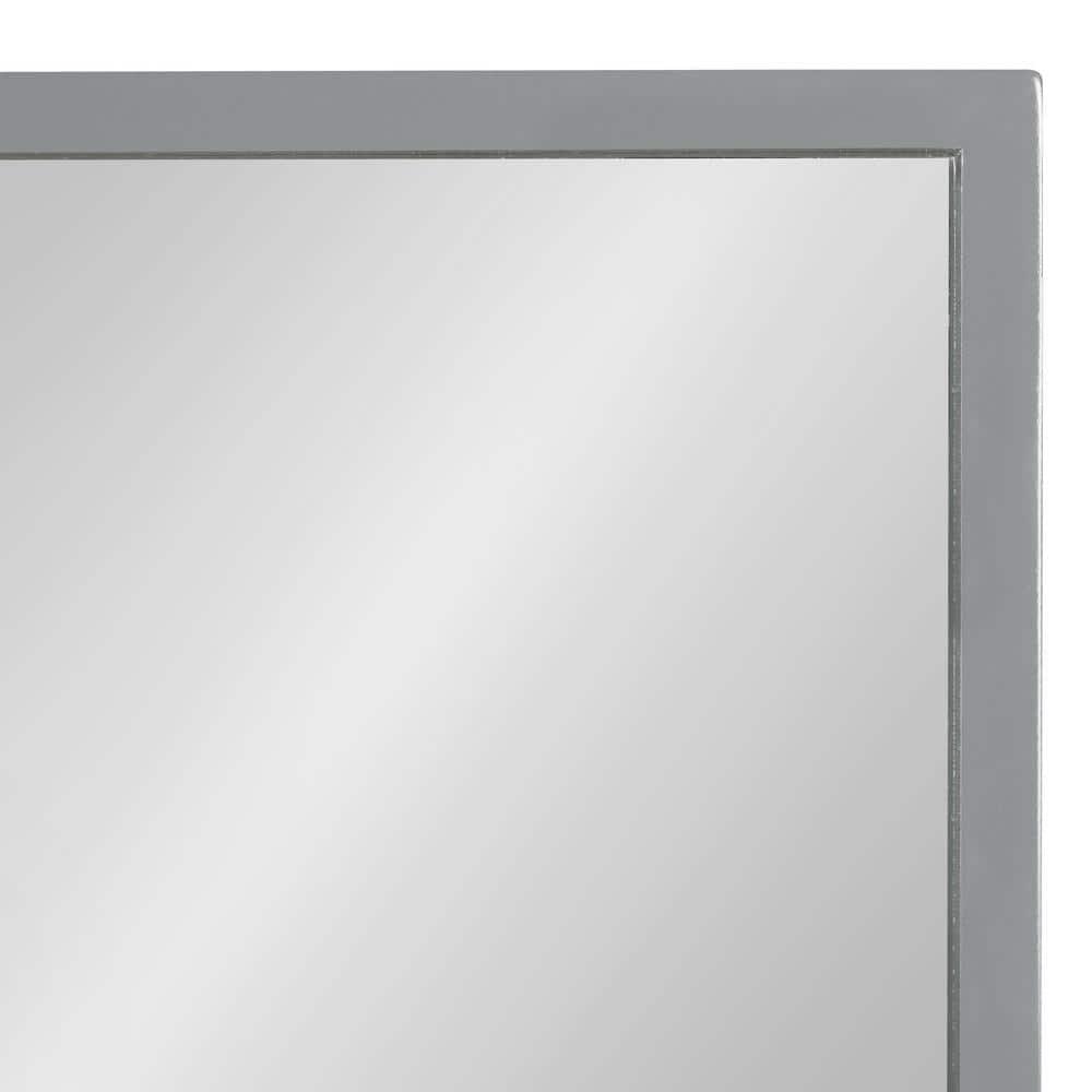 24" x 36" Travis Framed Decorative Wall Mirror Gray - Kate & Laurel All Things Decor