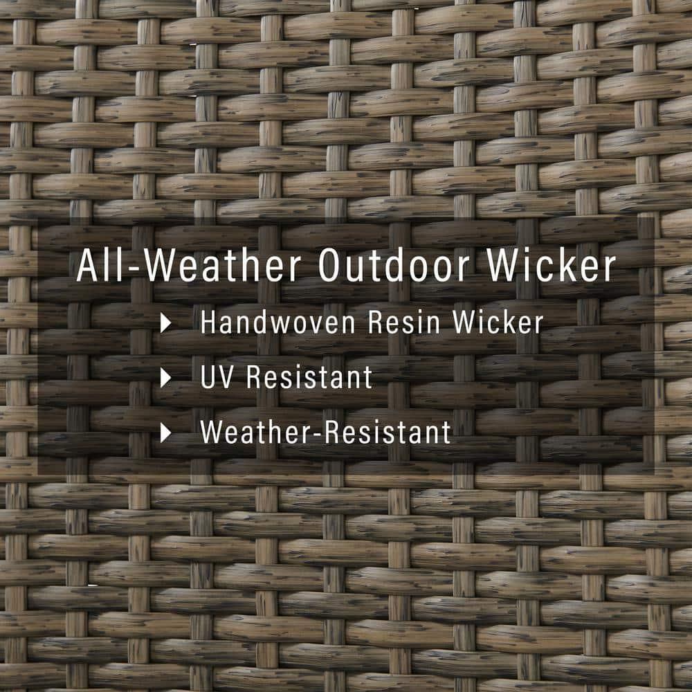 Rockport 77.13'' Polyethylene (PE) Wicker Outdoor Patio Sofa