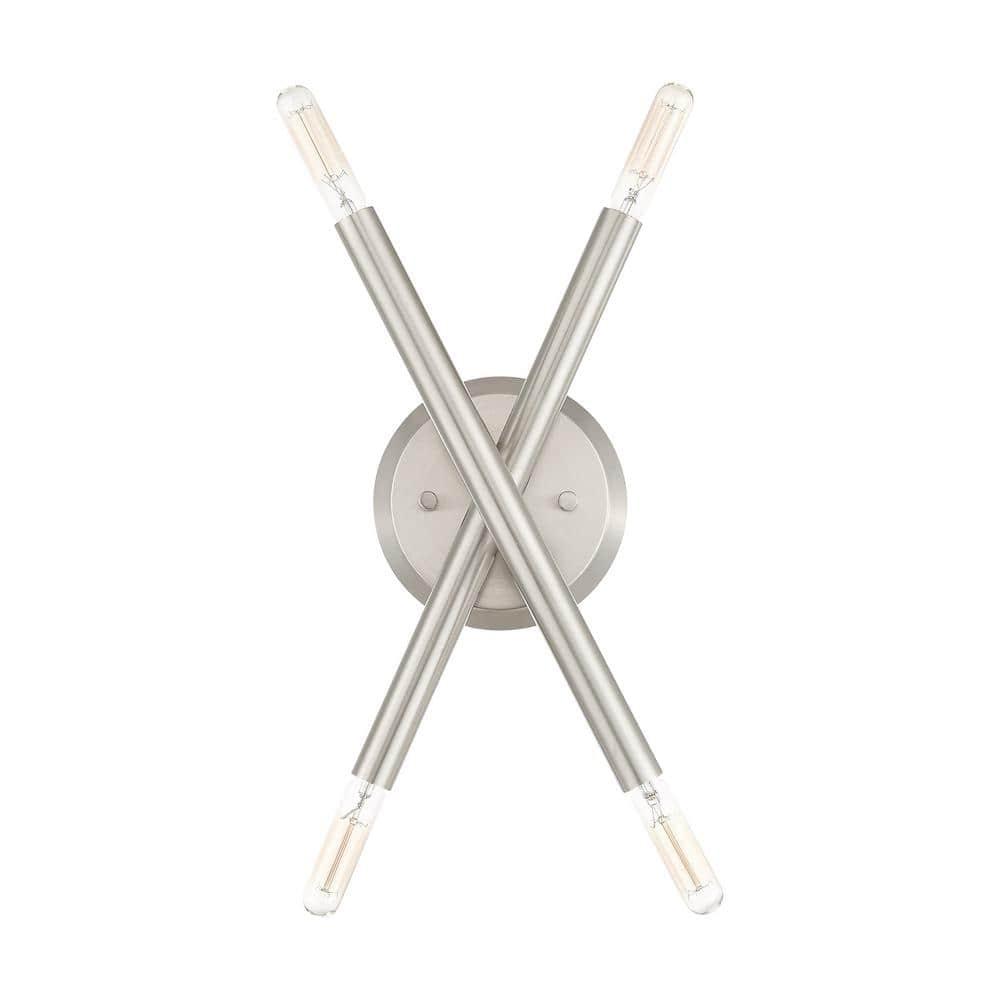 Livex Lighting Soho 4 - Light Wall Light in  Brushed Nickel
