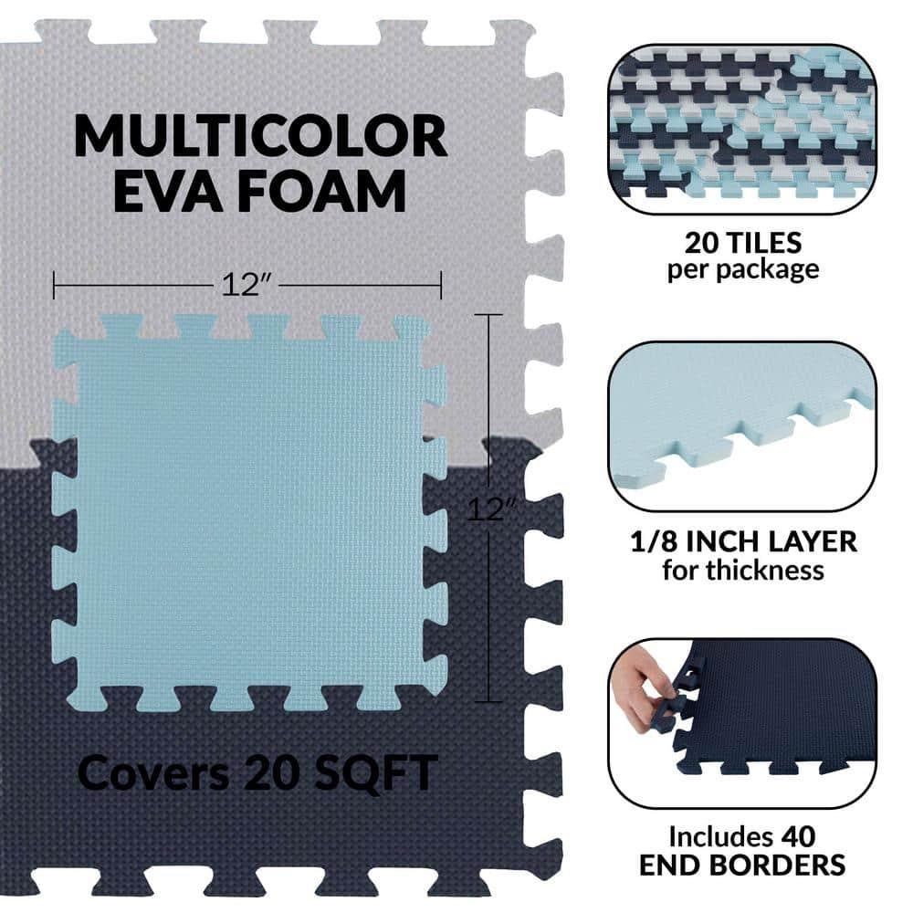 Foam Floor Tiles 20PK - 20sqft (Blue)