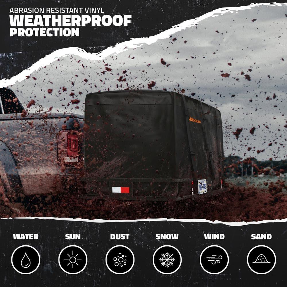 70 in. x 30 in. x 6 in. Foldable Hitch Cargo Carrier with 500 lbs. Capacity - Includes 40 cu. ft. Waterproof Cargo Bag