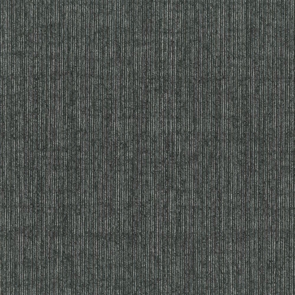 Mohawk Basics 24" x 24" Carpet Tile Sample with EnviroStrand™ PET Fiber in Charcoal (1 piece)