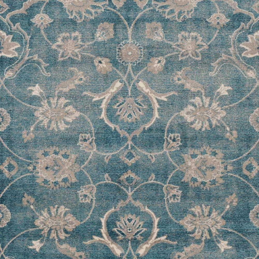 Sofia SOF386 Power Loomed Area Rug - Blue/Beige - 8'x11' - Safavieh.