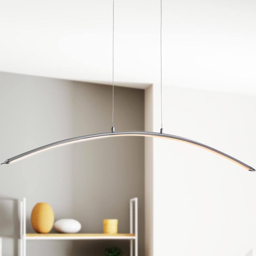 41.5" Chrome Adjustable LED Linear Pendant Light