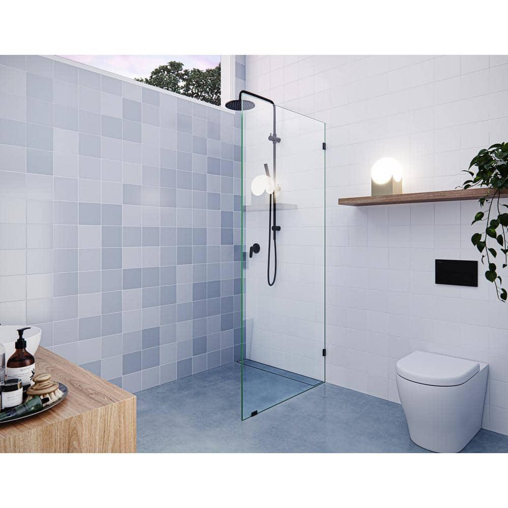 Vela 30 in. x 78 in. Fully Frameless Single Fixed Shower Panel