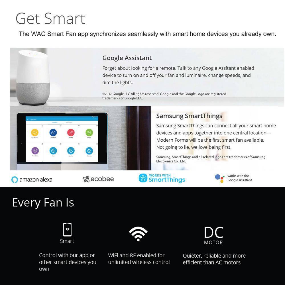 54" Swirl 3 - Blade Outdoor LED Smart Propeller Ceiling Fan with Remote Control and Light Kit Included