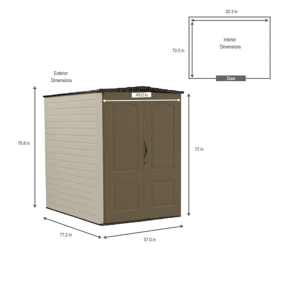 Rubbermaid Rubbermaid Big Max 5 ft. x 6 ft. Vertical Shed