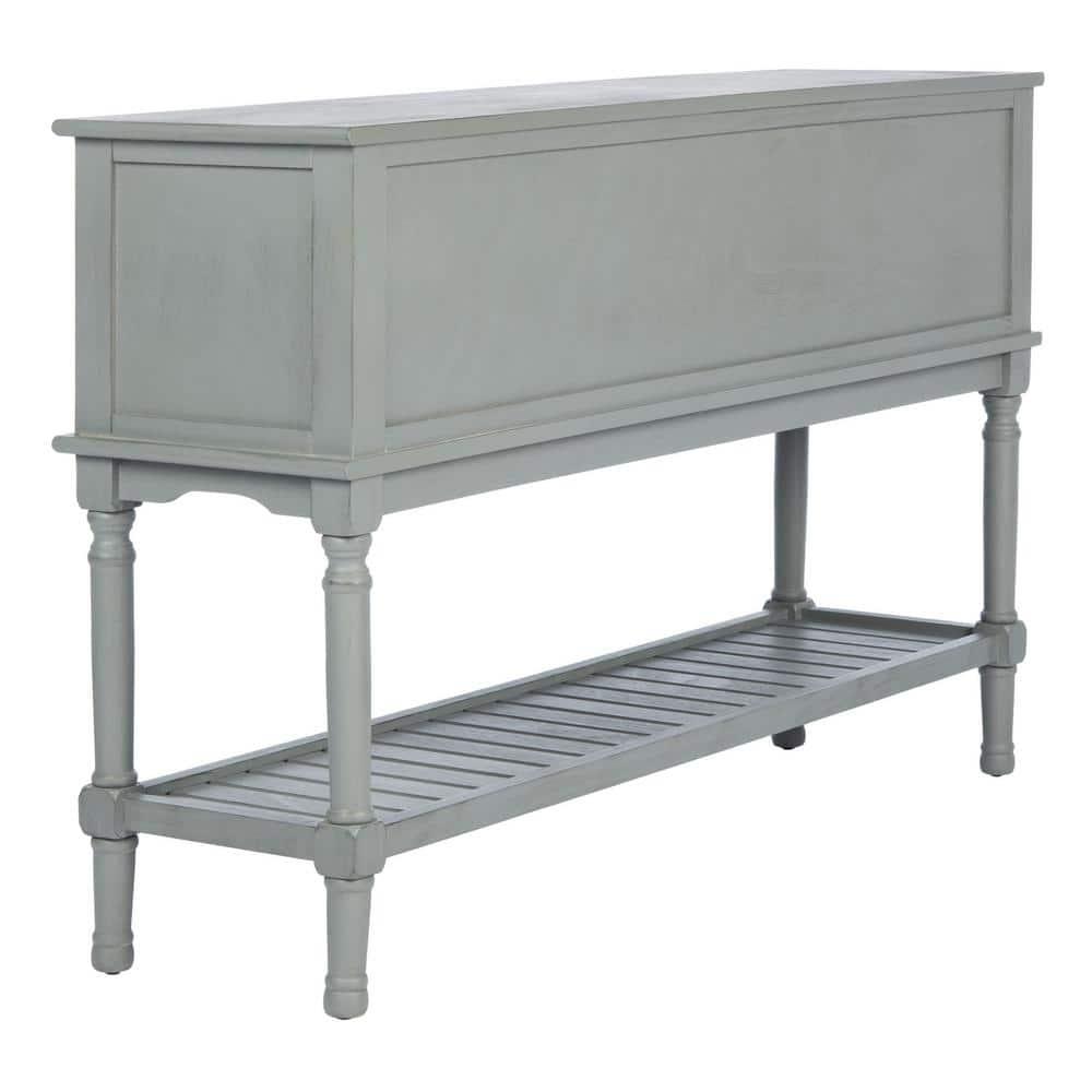 Tate 2 Drawer 2 Door Console Table - Distressed Grey - Safavieh