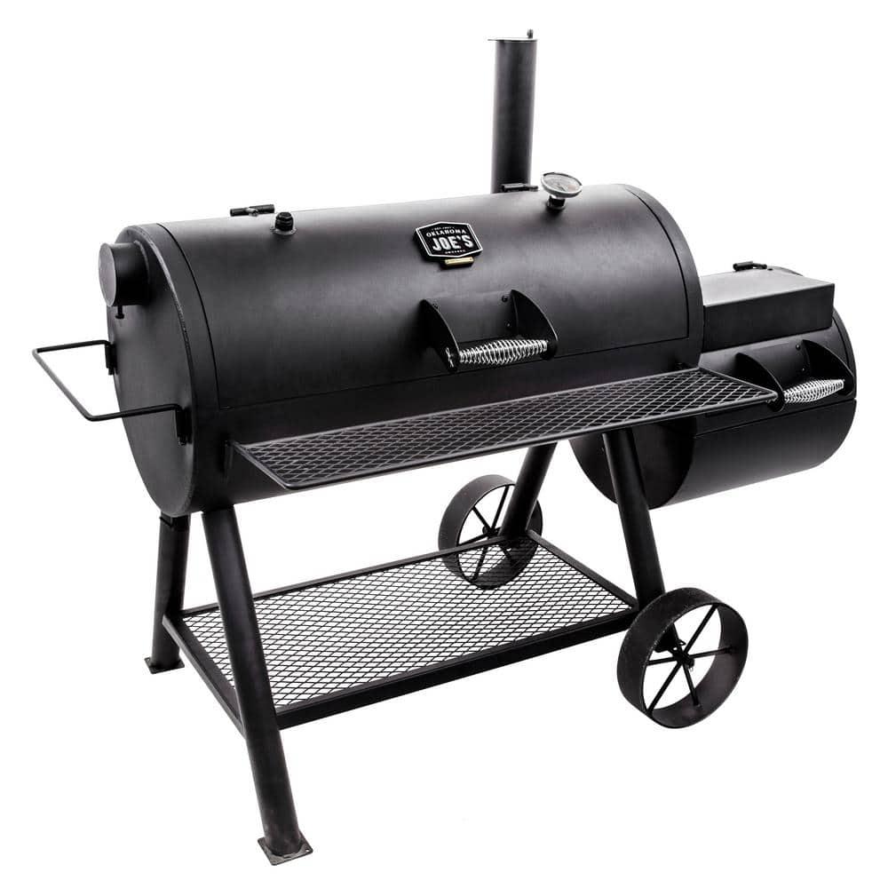 Oklahoma Joe's Oklahoma Joe's 1060 sq. in. Longhorn Reverse Flow Offset Smoker, Black