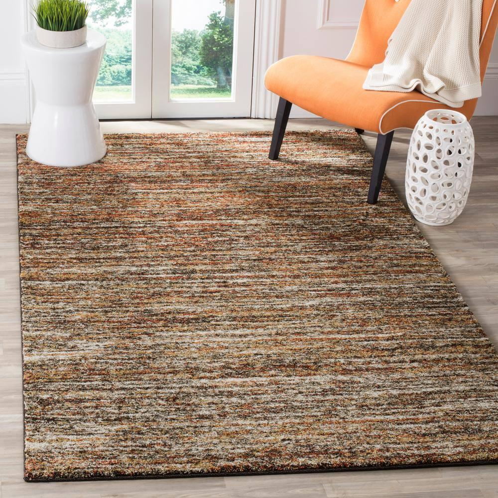 Retro RET2133 Power Loomed Indoor Area Rug - Ivory/Gold - 4'x6' - Safavieh.