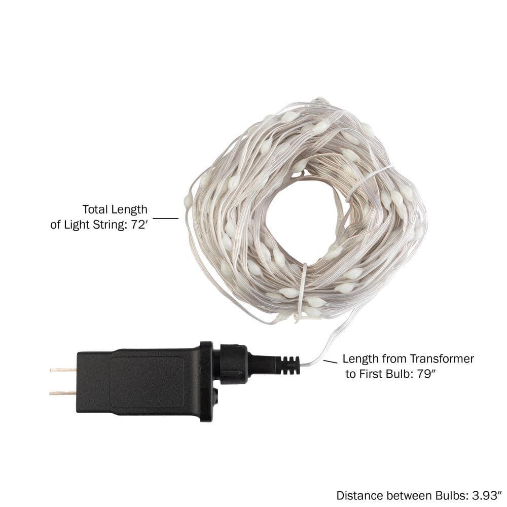 Pure Garden 72ft 200 LED Color Changing Outdoor Rope Lights with Remote