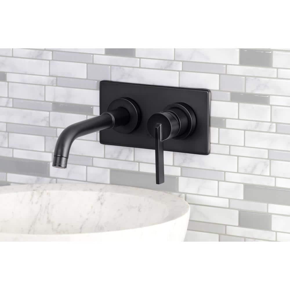 Kingston Brass Concord Single-Handle 2-Hole Wall Mount Bathroom Faucet