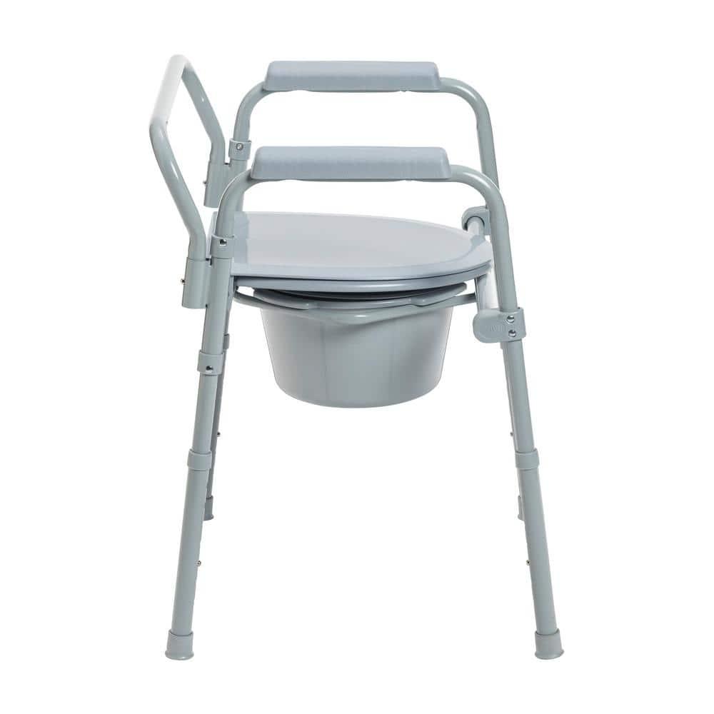 Drive Medical Steel Folding Bedside Commode