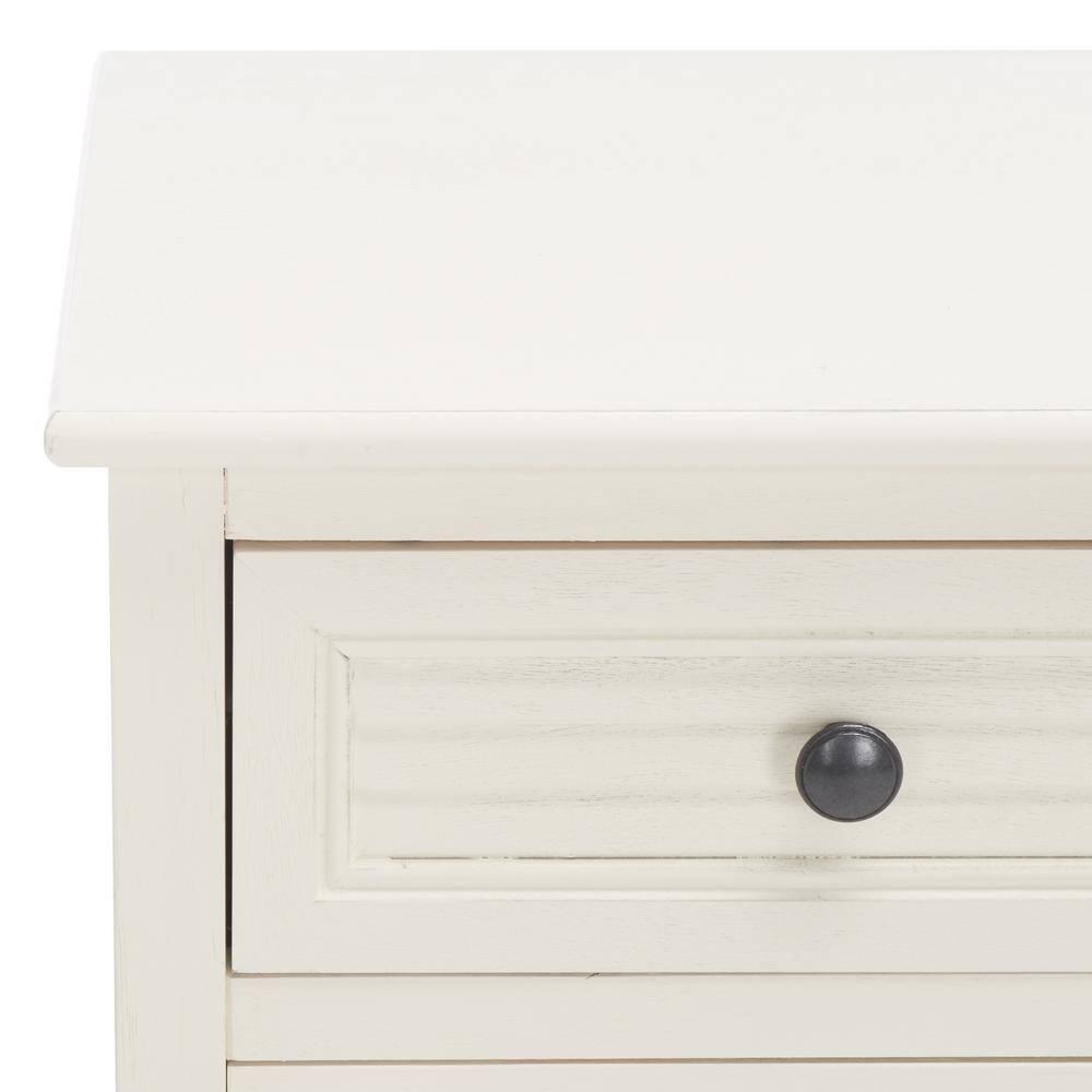 SAFAVIEH Tate 2-Drawer 2-Door Sideboard Distressed / White