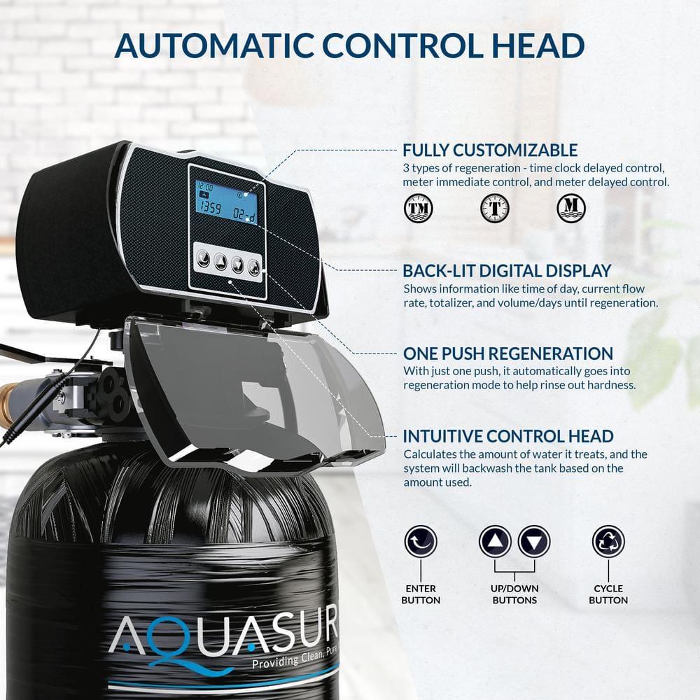 Aquasure AS-HS32D Aquasure Harmony Series 32,000 Grains Whole House Water Softener for 1-3 bathrooms (AS-HS32D)