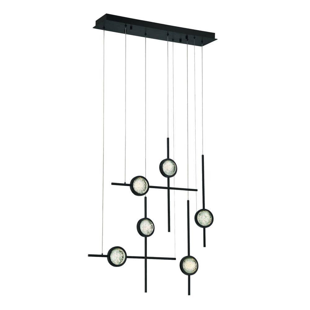 Eurofase Lighting Barletta 6 - Light Chandelier in  Black