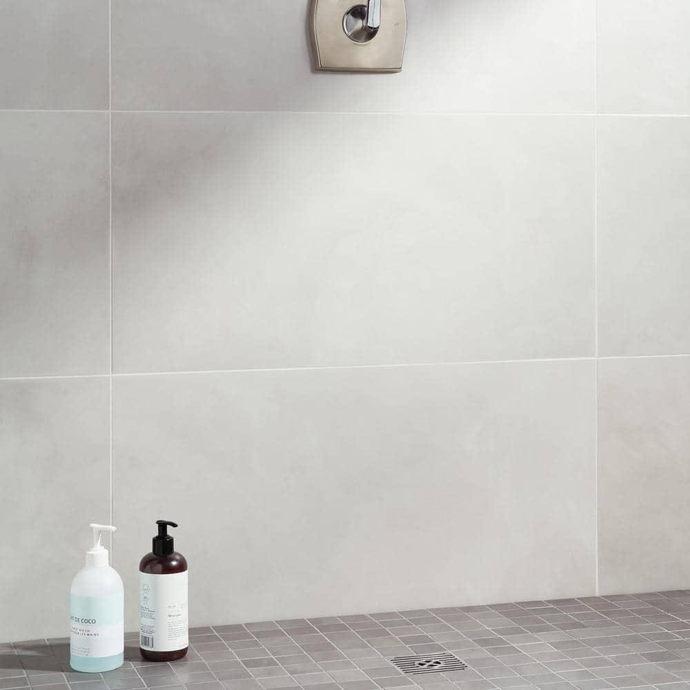Bond Tile Ryx 15.74 in. x 31.49 in. Matte Porcelain Concrete Look Floor and Wall Tile (13.77 Sq. Ft. / Case)