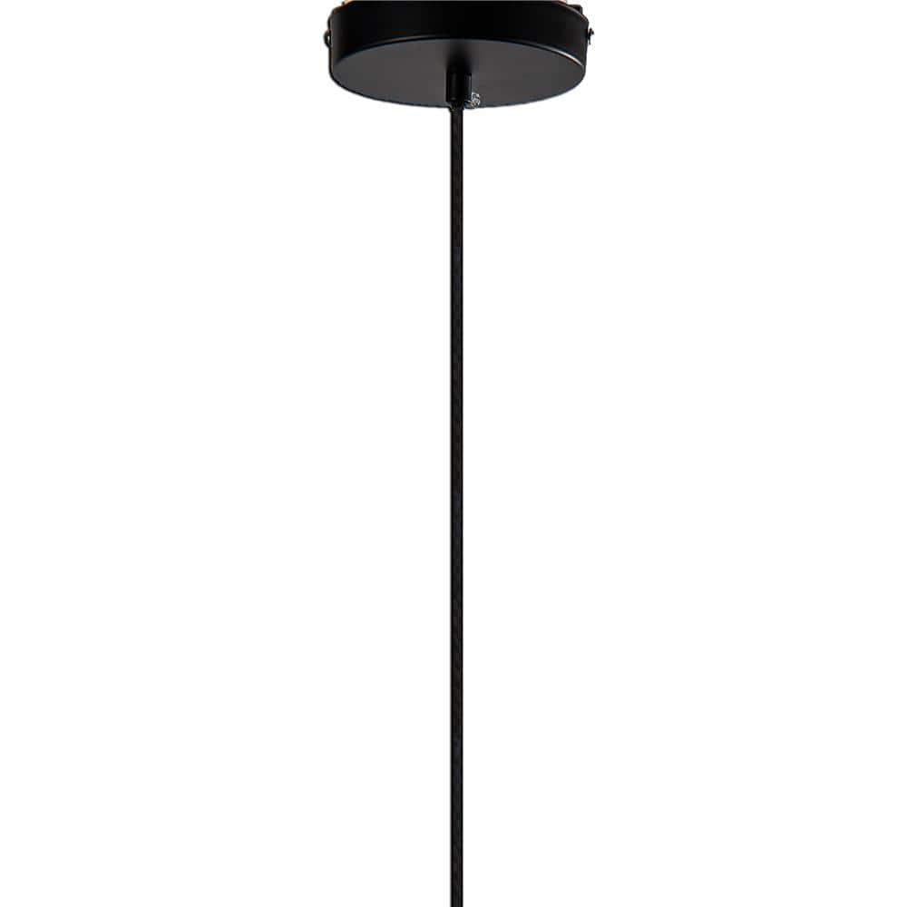 Bethel International Pendant Black & Antique Gold Metal & Fabric