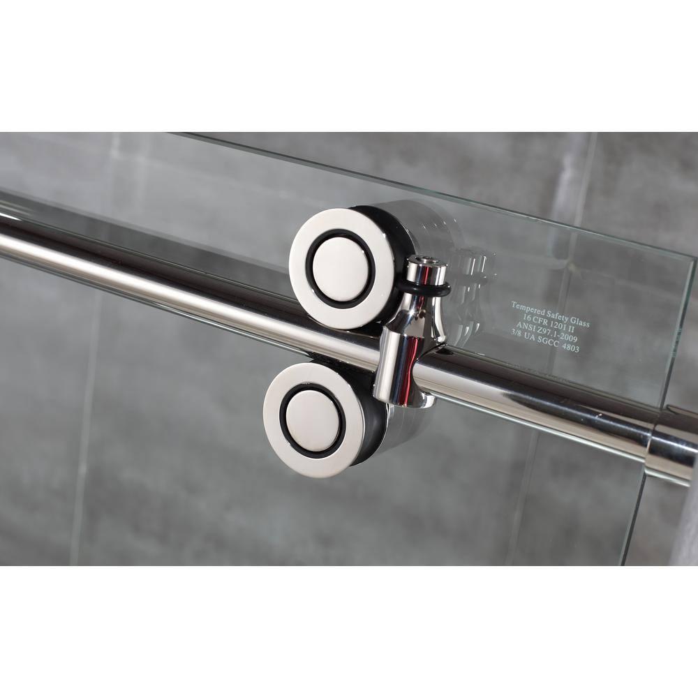 Aston Langham XL 56" - 60" W x 38" D x 80" H Frameless Rectangle Sliding Shower Enclosure SEN979EZ.UC-CH-603880-L