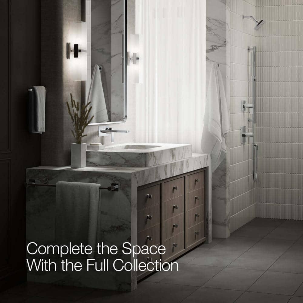 Parallel Wall-Mount Single-Handle Bathroom Sink Faucet
