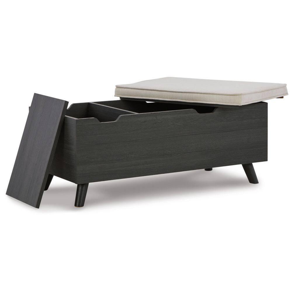 Loon Peak® Kadira Polyester Upholstered Storage Bench