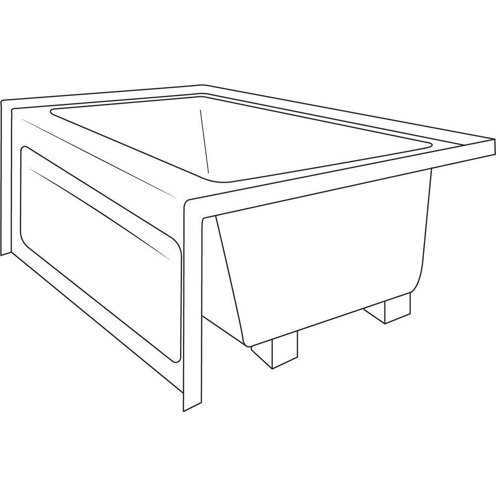Cetra 60" x 32" Skirted Soaking Bathtub