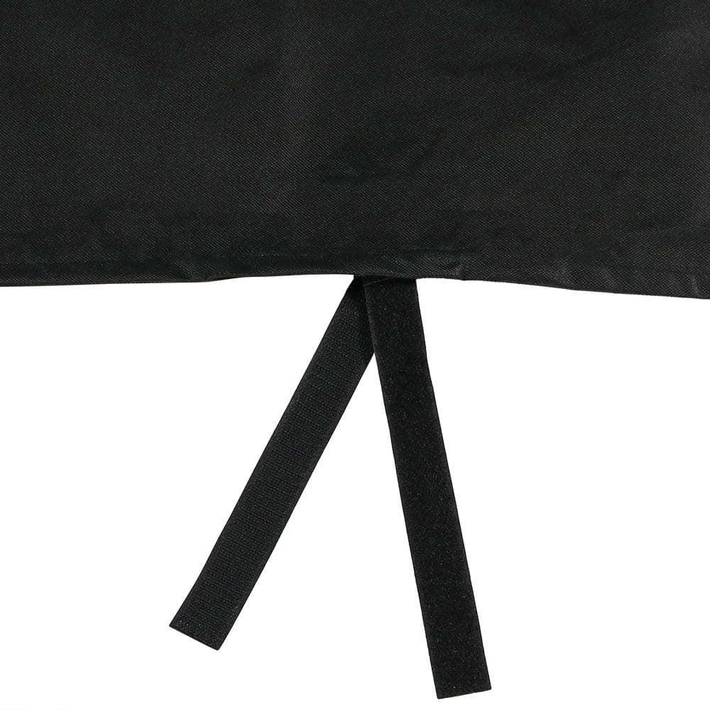 Arlmont & Co. Hamm Black Solid Firewood Log Rack Hoop Cover with PVC Backing