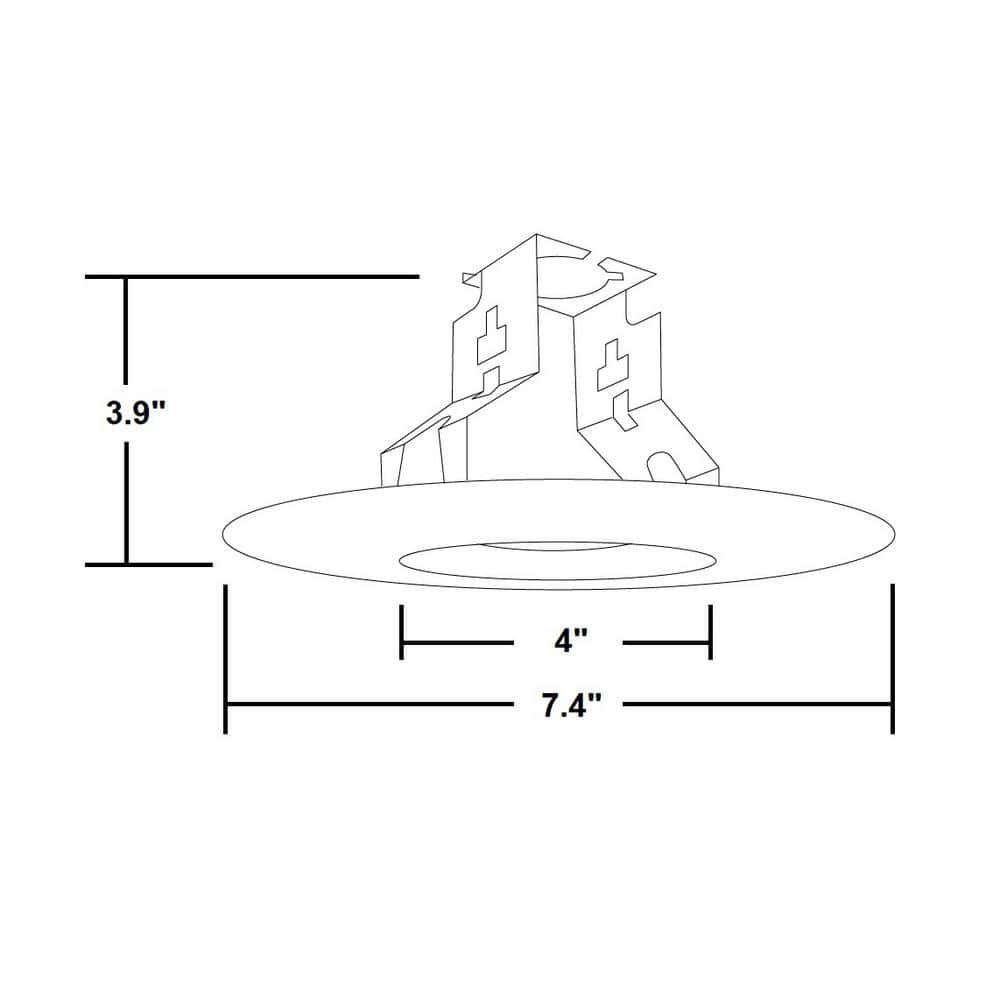 NICOR Lighting 17562 6'' Open Recessed Trim