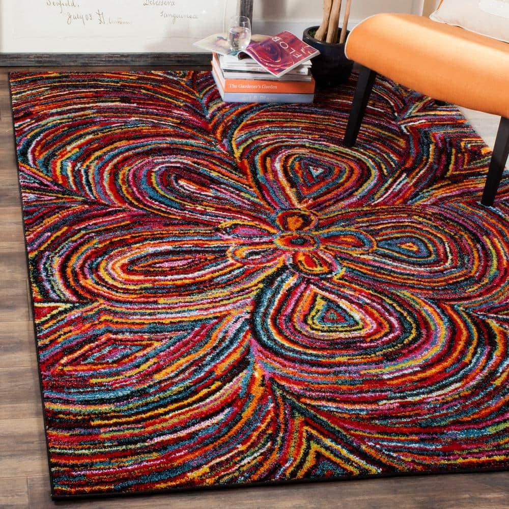 Aruba ARB503 Power Loomed Indoor Area Rug - Multi - 4'x6' - Safavieh