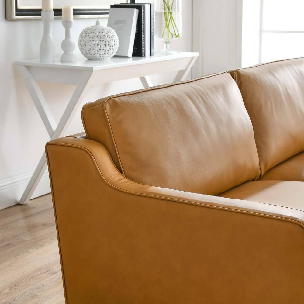Impart Genuine Leather Sofa Tan