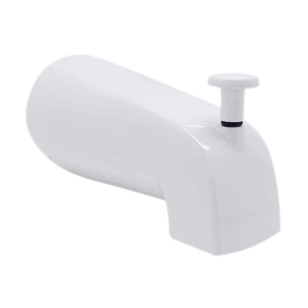 5-1/4" Reach Wall Mount Tub Spout with Front Diverter