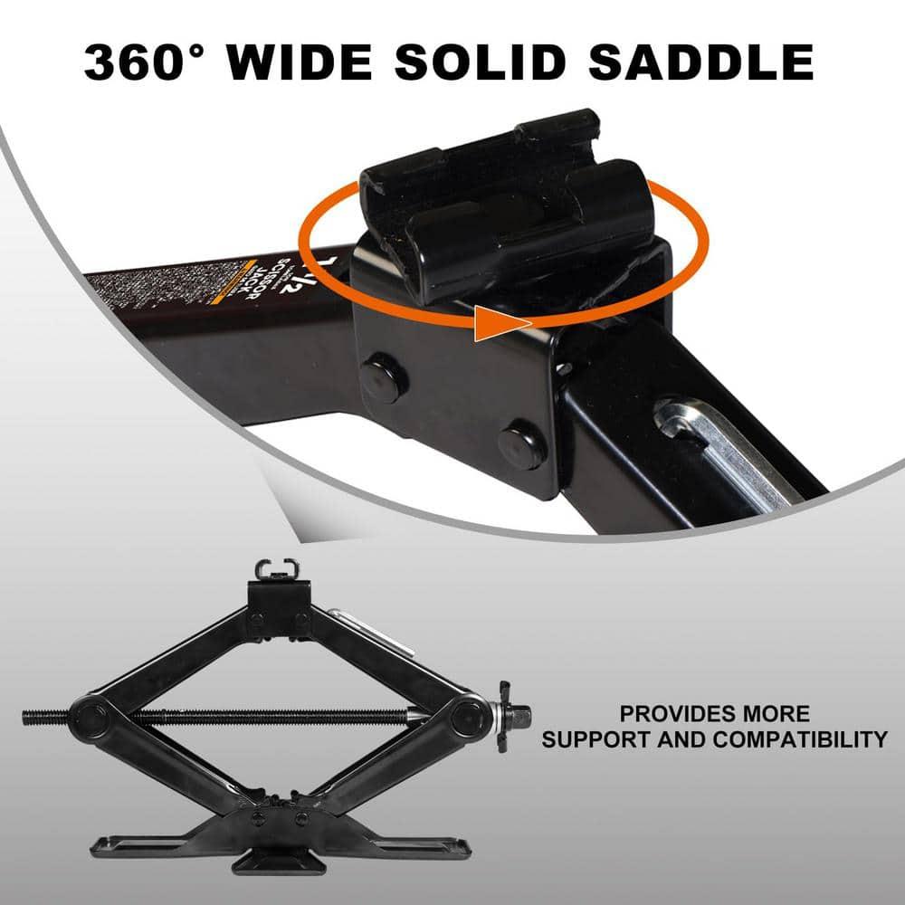 BIG RED 1.5 Ton Portable Steel Scissor Jack