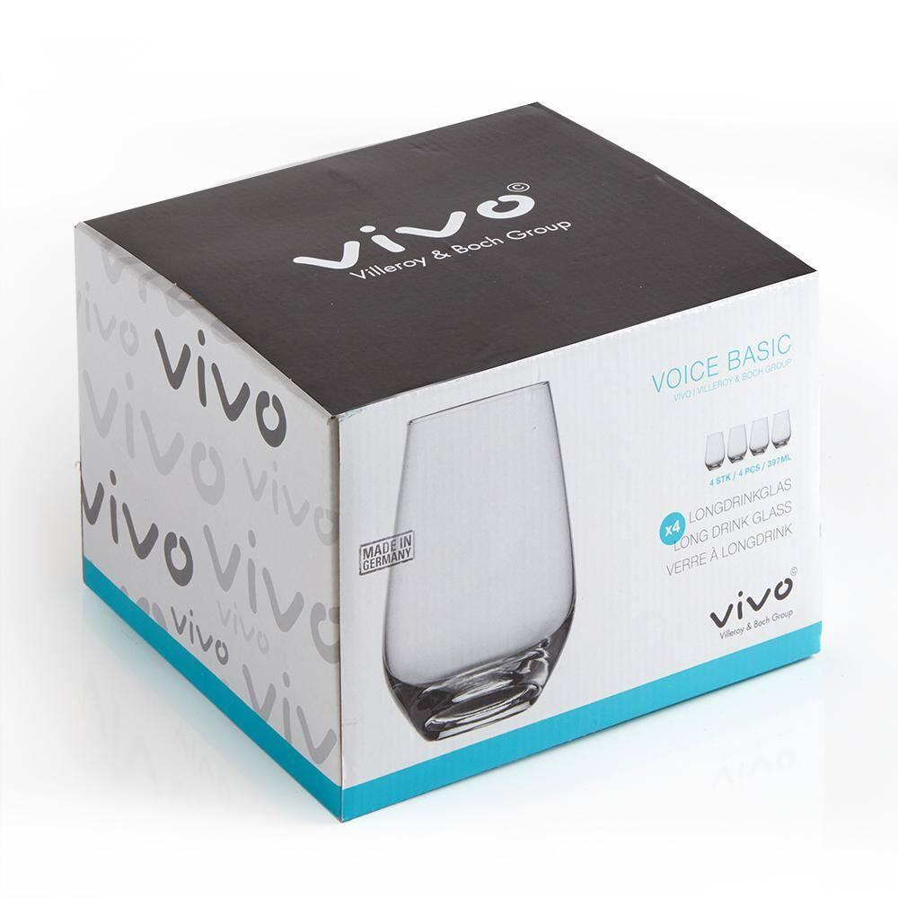 vivo by Villeroy & Boch Group Vivo by Villeroy & Boch Group Voice Set/4 Stemless Lead Free Crystal 13.5 oz All Purpose Glasses (Set of 4)