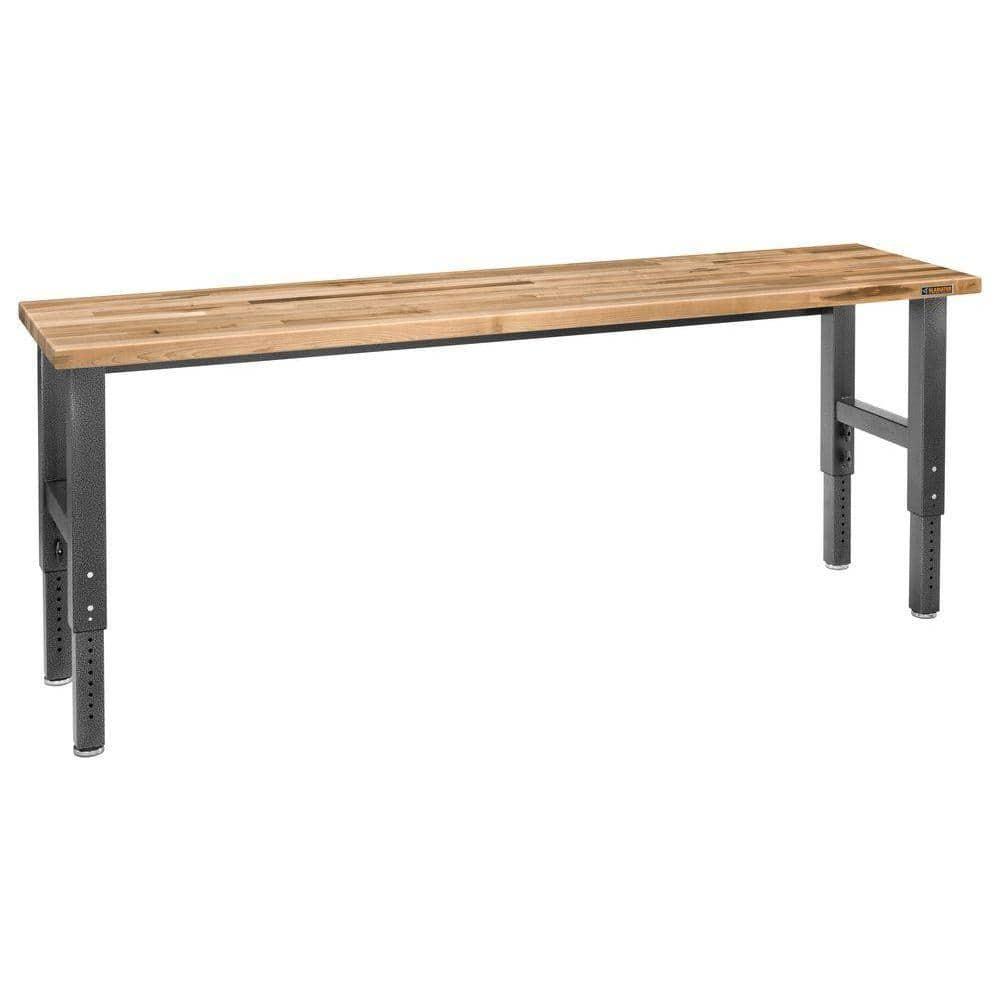 Adjustable Height Hardwood Workbench