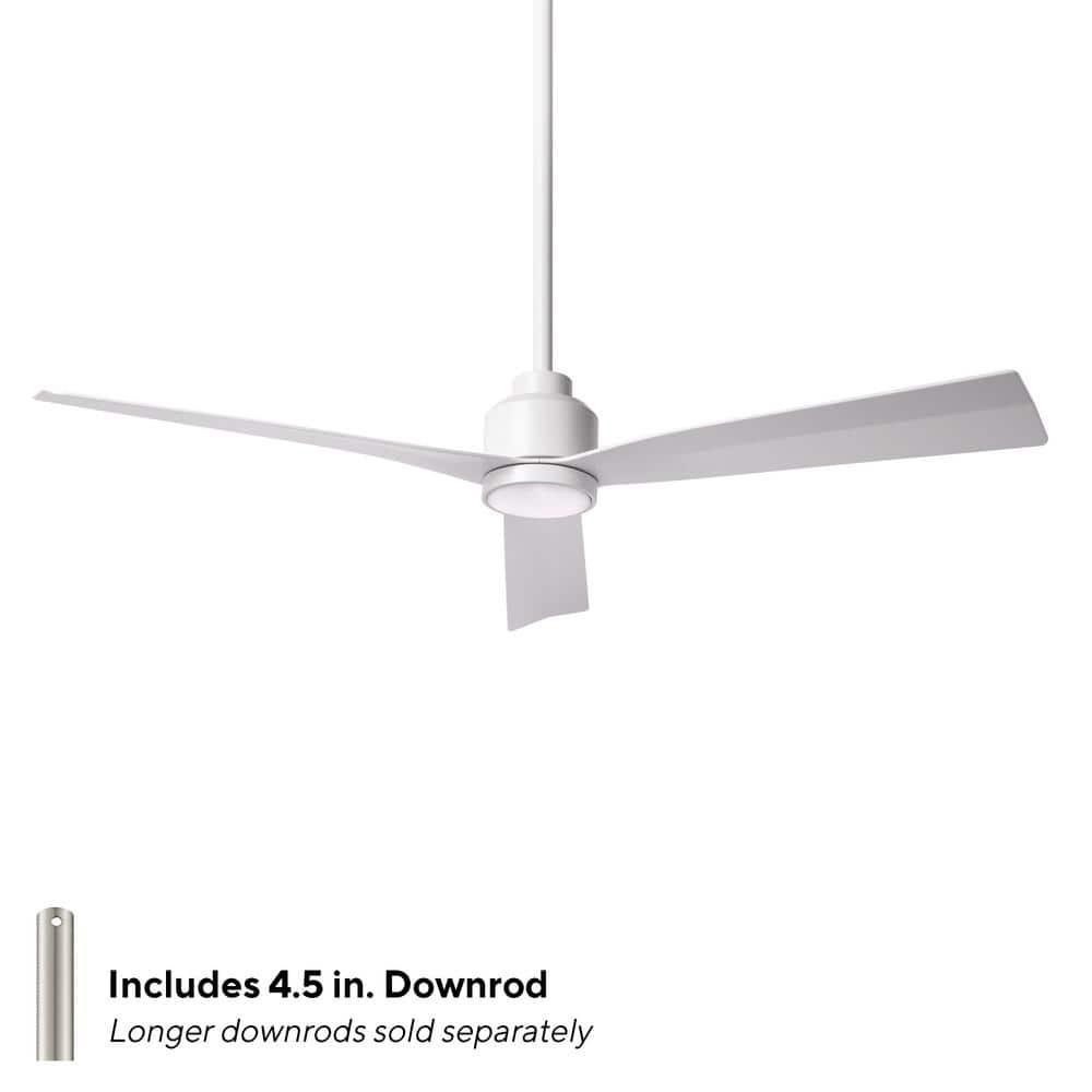 52" Smart Home Compatible 3 Blade Smart Ceiling Fan with Remote