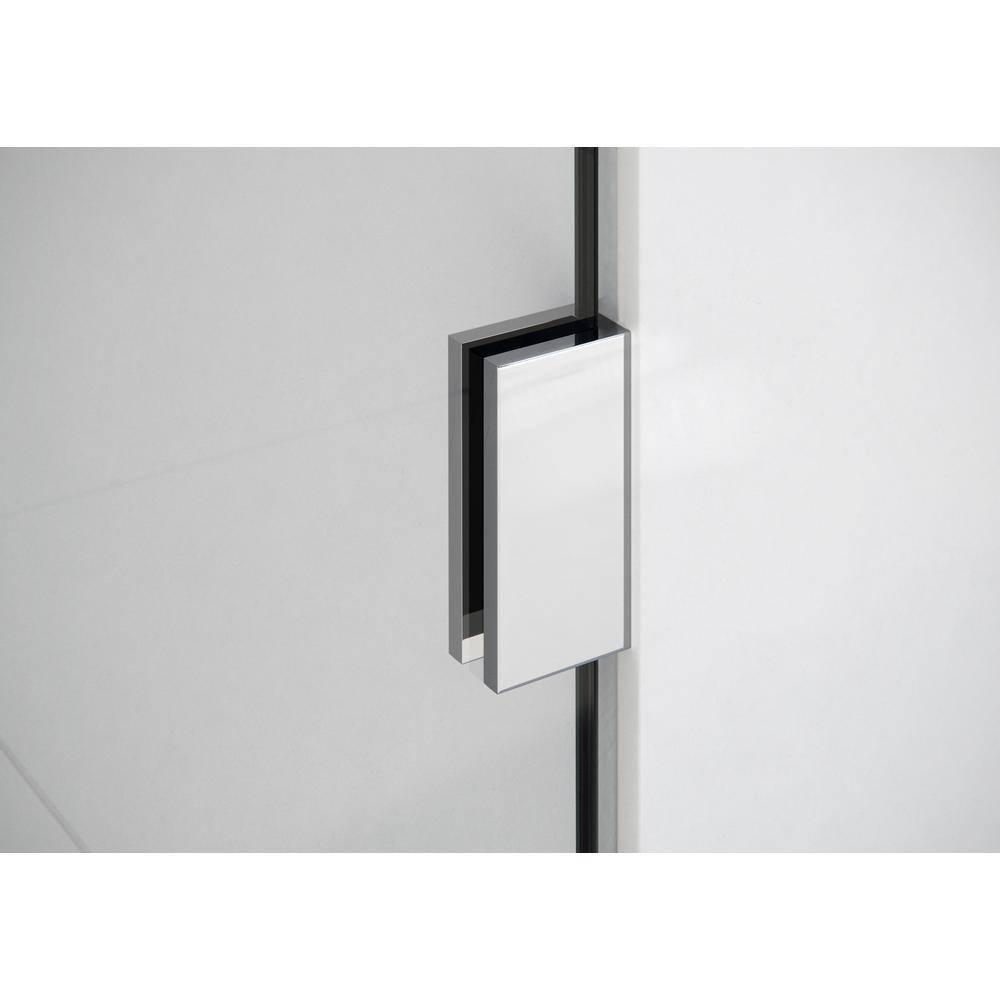 Vela 35 in. x 78 in. Fully Frameless Single Fixed Shower Panel